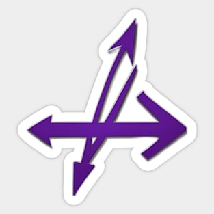 Electric Purple Lightning Bolt Graphic No. 531 Sticker